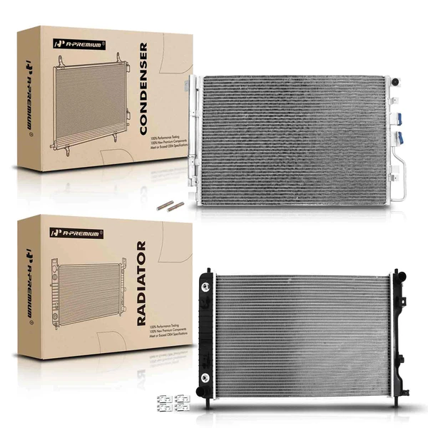 Radiator & AC Condenser Cooling Kit for Chevrolet Equinox GMC 2016-2017