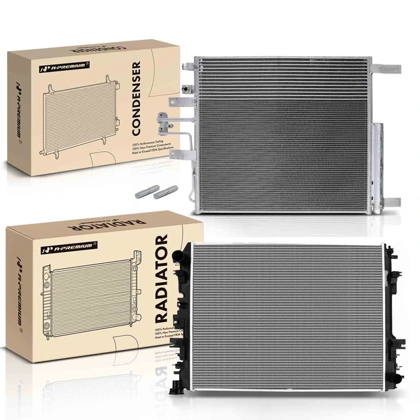 Radiator & AC Condenser Cooling Kit for 2018 Ram 1500 5.7L V8