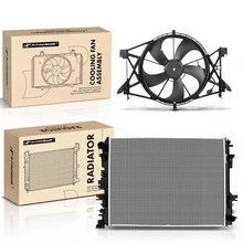 2 Pcs Radiator & Cooling Fan Assembly Kit