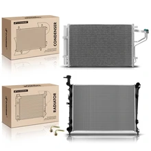 Radiator & AC Condenser Cooling Kit for 2013 Kia Forte Koup 2.0L l4