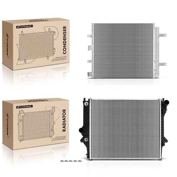 Radiator & AC Condenser Cooling Kit for 2009-2010 Jaguar XF
