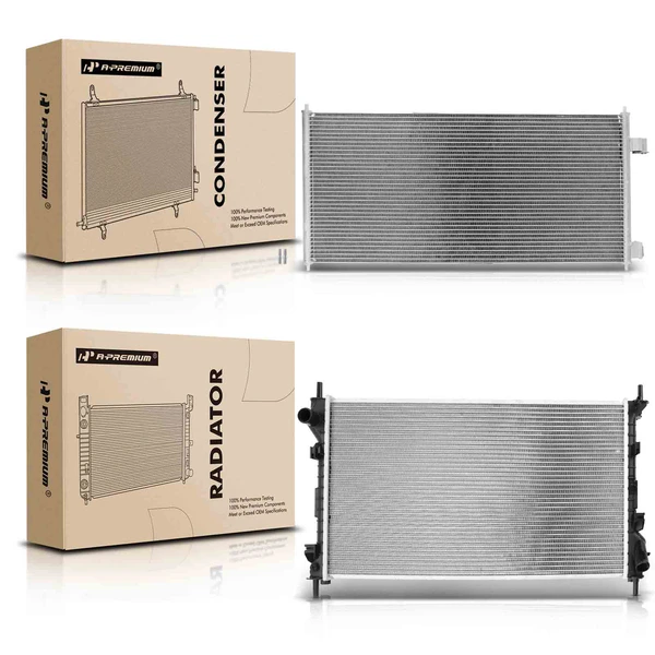 Radiator & AC Condenser Cooling Kit for Ford Transit Connect 2010-2013