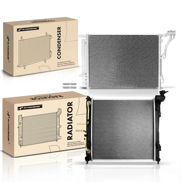 Radiator & AC Condenser Cooling Kit for 2011-2015 Kia Optima