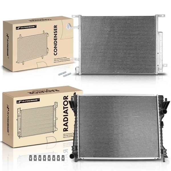 Radiator & AC Condenser Cooling Kit for 2011-2014 Ford Mustang
