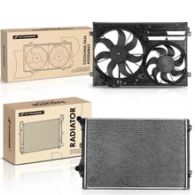 2 Pcs Radiator & Cooling Fan Assembly Kit