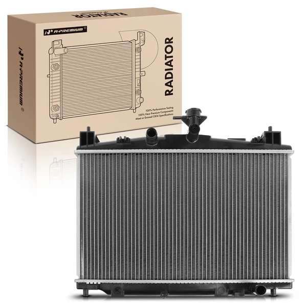 Aluminum Radiator without Transmission Oil Cooler for 2011-2014 Mazda 2