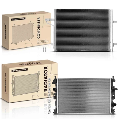 Radiator & AC Condenser Cooling Kit for Ford C-Max 2013-2018 L4 2.0L