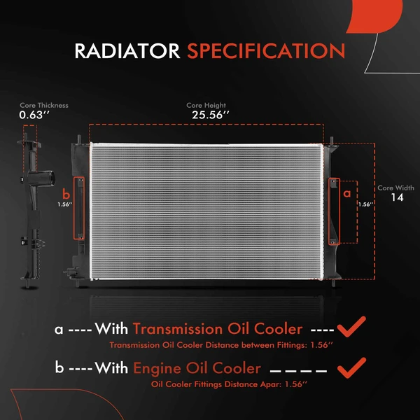 Radiator without Oil Cooler for Toyota 86 17-20 Scion Subaru BRZ 13-20 FR-S 13-16