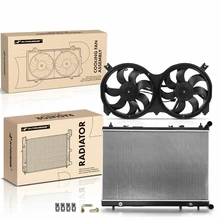 2 Pcs Radiator & Cooling Fan Assembly Kit