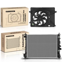 2 Pcs Radiator & Cooling Fan Assembly Kit