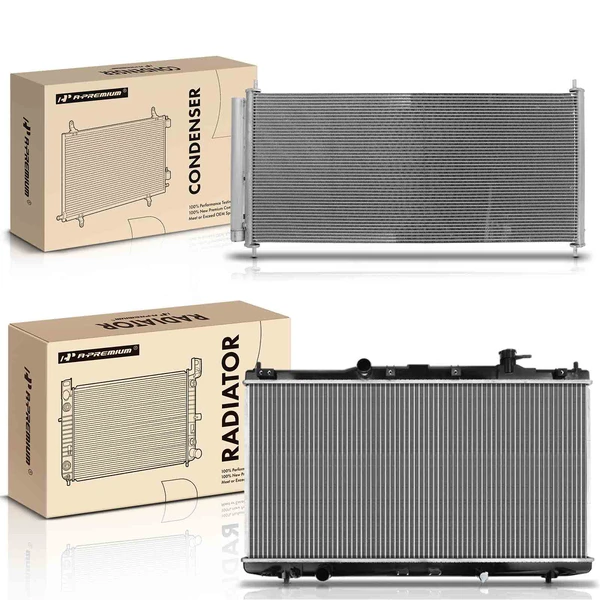 Radiator & AC Condenser Cooling Kit for Acura TLX 2015-2020 L4 2.4L