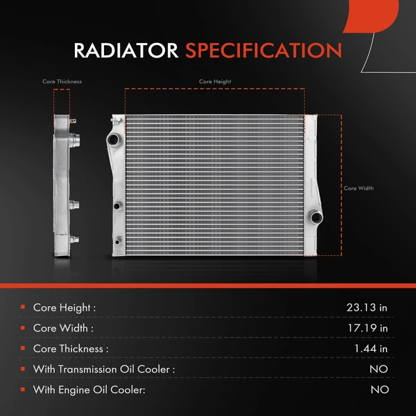 2 Pcs Radiator & Cooling Fan Assembly Kit for BMW E70 X5 2011-2013 E71 X6 2008-2014