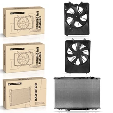 3 Pcs Radiator & Cooling Fan Assembly Kit