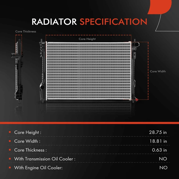 A-Premium APRAD814 Radiator