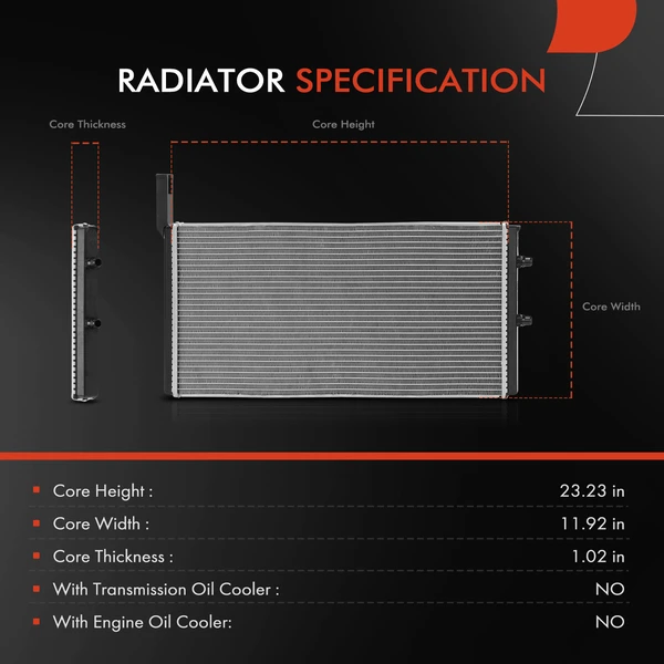 Radiator for BMW 650i xDrive Gran Coupe 2013-2019 550i GT 650i xDrive V8 4.4L