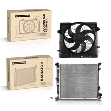 2 Pcs Radiator & Cooling Fan Assembly Kit for Mercedes-Benz GL350 GL450 GLE350 GLE550e