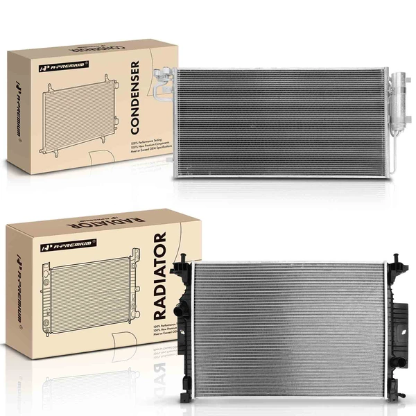 Radiator & AC Condenser Cooling Kit for 2015-2019 Lincoln MKC