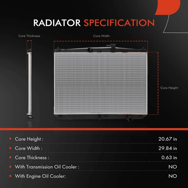 A-Premium APRAD2805 Radiator