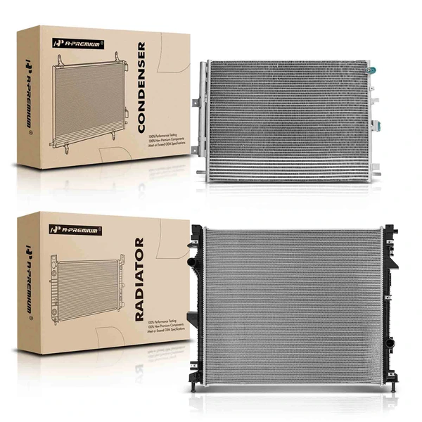 Radiator & AC Condenser Cooling Kit for Ford Edge 2015-2018 Lincoln MKX V6 3.5L