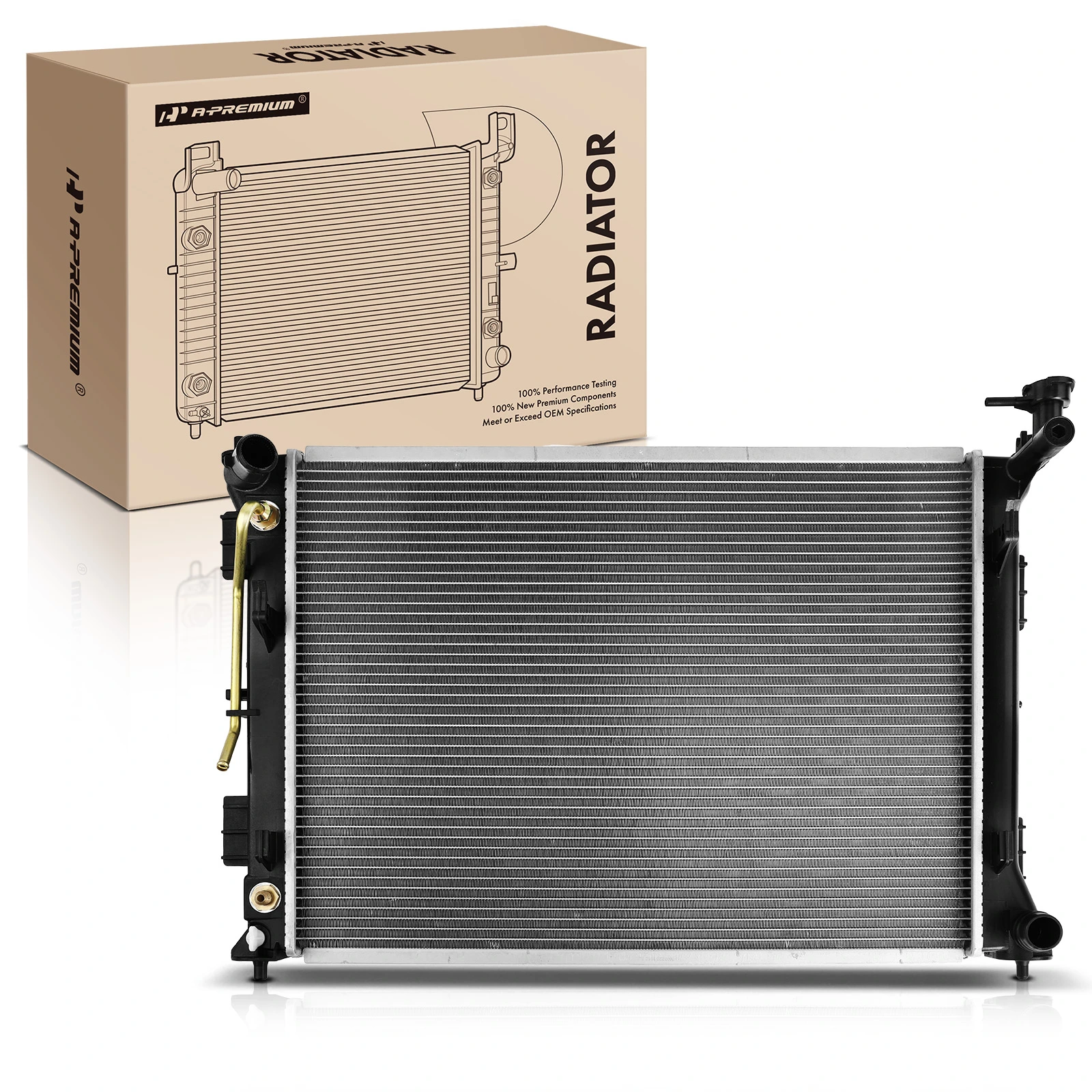 Aluminum Radiator with Engine Oil Cooler for 2016 Kia Optima | A-Premium