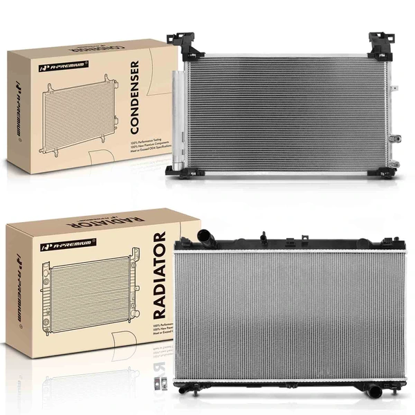 Radiator & AC Condenser Cooling Kit for Lexus IS200t 2016-2017 2.0L