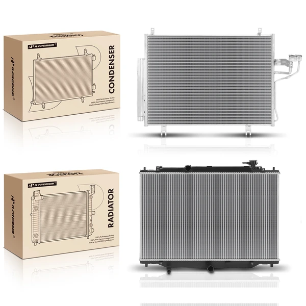 Radiator & AC Condenser Cooling Kit for Mazda CX-9 2016-2021 L4 2.5L
