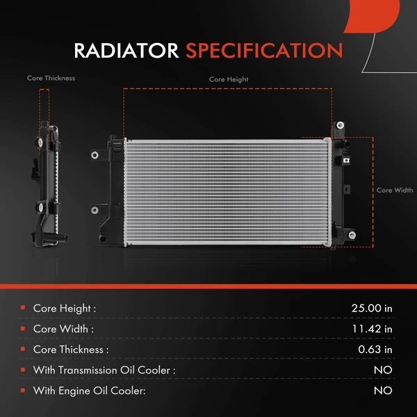 A-Premium APRAD2806 Radiator