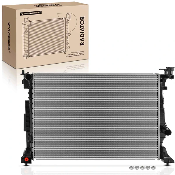 Radiator without Transmission Oil Cooler for Genesis G70 19-23 Kia Stinger 18-23