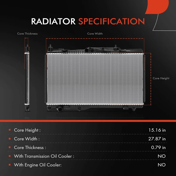 A-Premium APRAD2808 Radiator