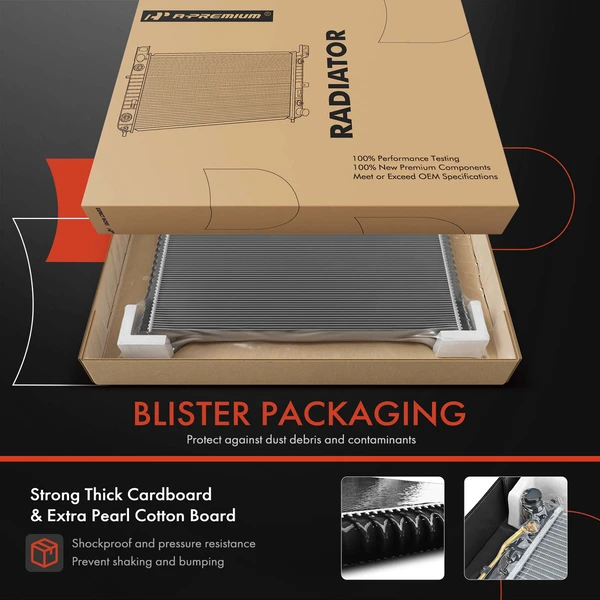 Aluminum Radiator without Oil Cooler for Kia Soul 2020-2022 Hyundai Veloster