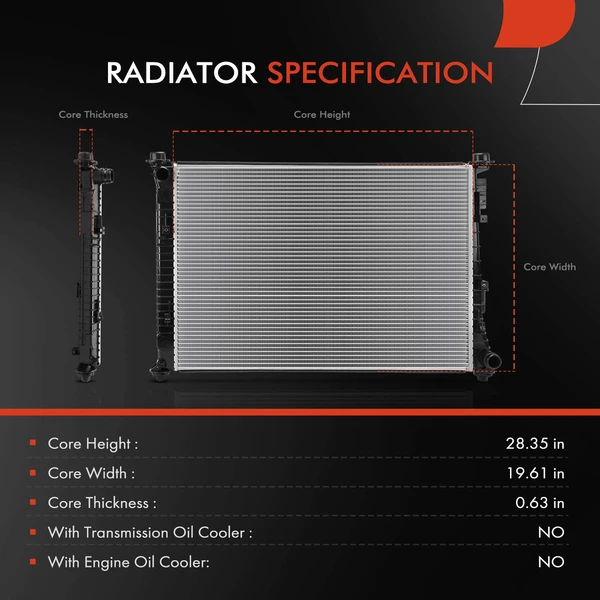 A-Premium APRAD2810 Radiator