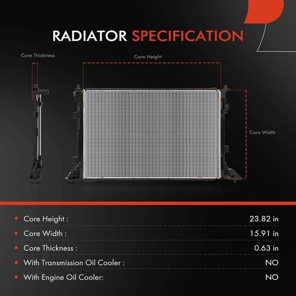 A-Premium APRAD2778 Radiator