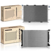 Radiator & AC Condenser Cooling Kit for 2004-2006 Audi A4 Quattro