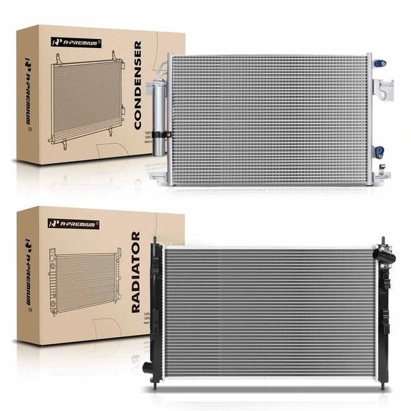 Radiator & AC Condenser Cooling Kit for Mitsubishi Outlander 2010-2013 Lancer