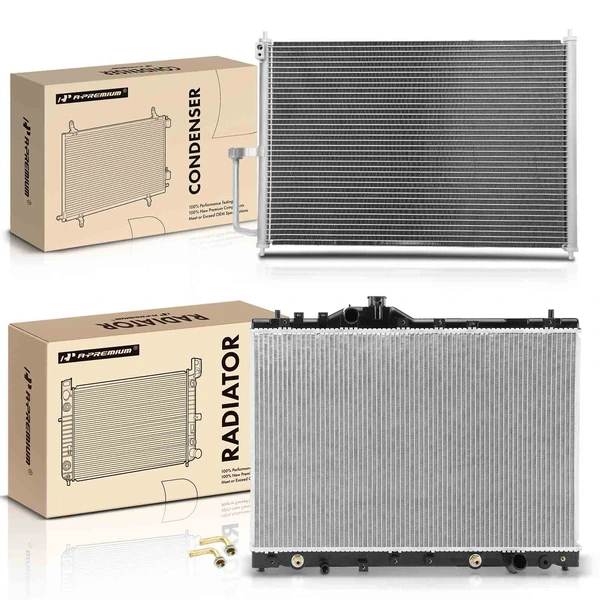 Radiator & AC Condenser Cooling Kit for Acura TL 1996-1998 V6 3.2L