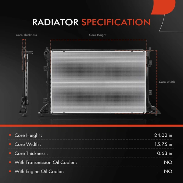 A-Premium APRAD2816 Radiator