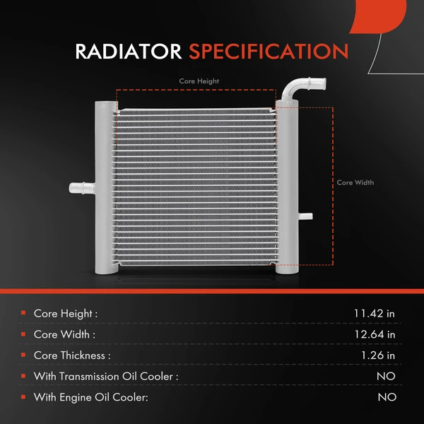 Aluminum Auxiliary Radiator for Land Rover Discovery 2017-2020 Range Rover Sport