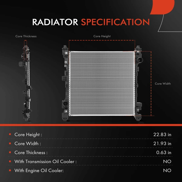 A-Premium APRAD2729 Radiator