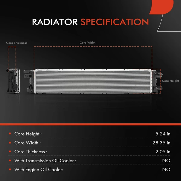 Center Lower Radiator for Audi A6 Quattro A7 Quattro S4 S5 V6 3.0L Supercharged