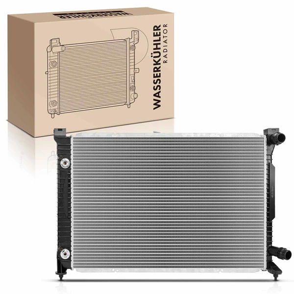 Front Radiator with Trans Oil Cooler for 2002-2003 Audi S6