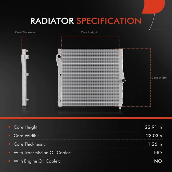Radiator for BMW E70 F15 F85 X5 2011-2018 E71 E72 F16 X6 2008-2019 V8 4.4L Turbo
