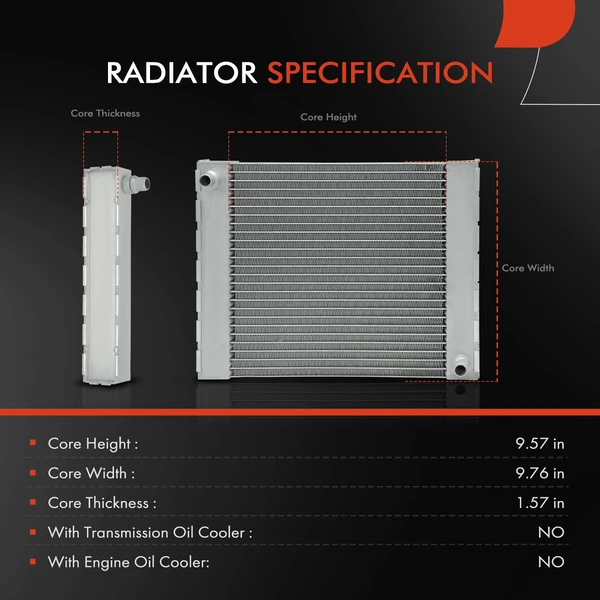 Plastic+Aluminium Radiator for BMW F01 Alpina B7 F02 Alpina B7L F06 F12 F13 M6