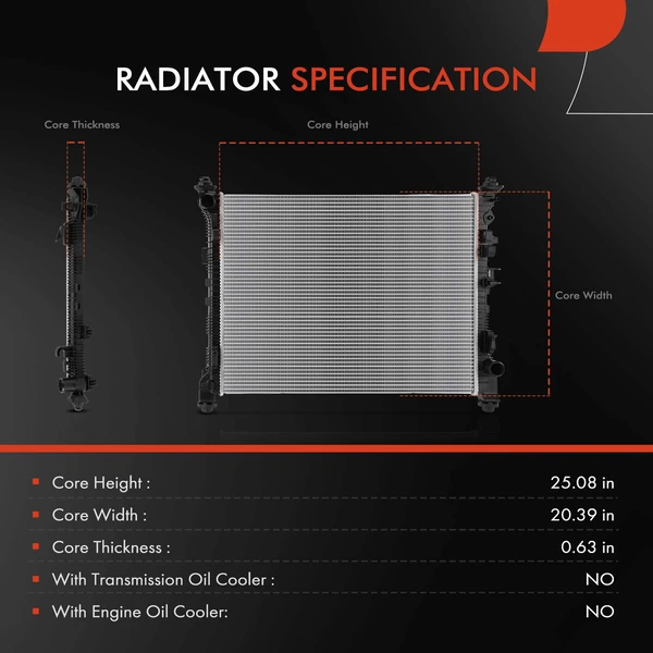 A-Premium APRAD2734 Radiator
