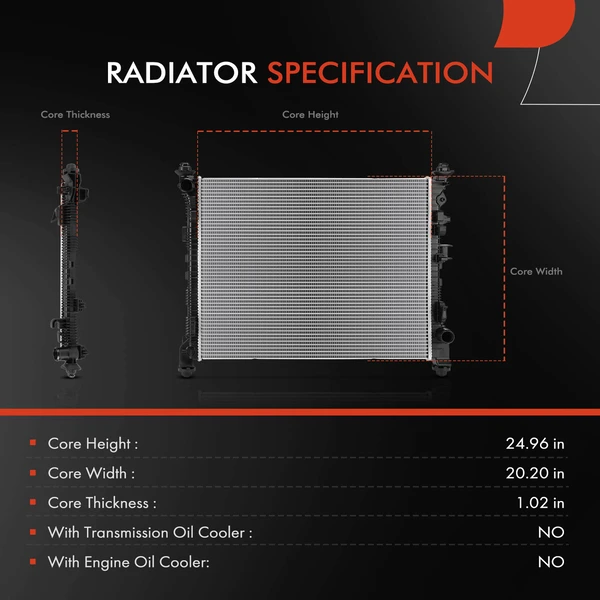 A-Premium APRAD2735 Radiator