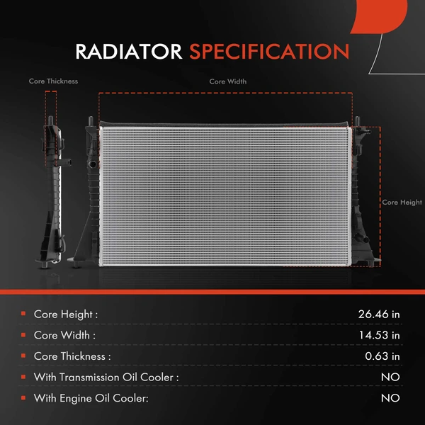 A-Premium APRAD2822 Radiator