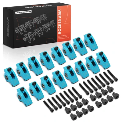 16 Pcs Blue 2024 Aluminum Rocker Arms