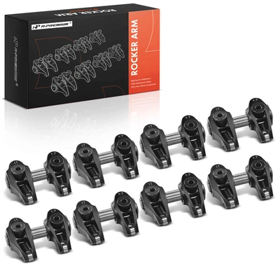 Black 2024 Aluminum Shaft Mount Rocker Arm Set