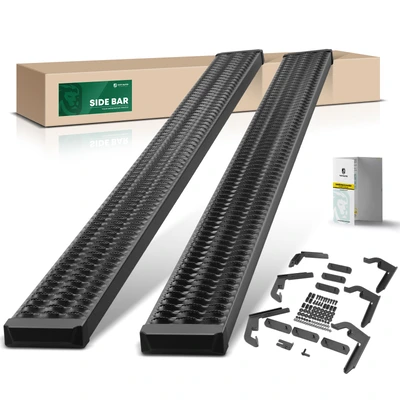 7 Inch Textured Black Aluminum Running Boards