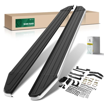 5.5 Inch Black Aluminum Running Boards