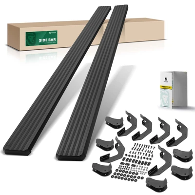 5 Inch Textured Black Aluminum Running Boards